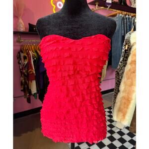 Vintage Y2K Charlotte Russe USA Strapless Top Size Large